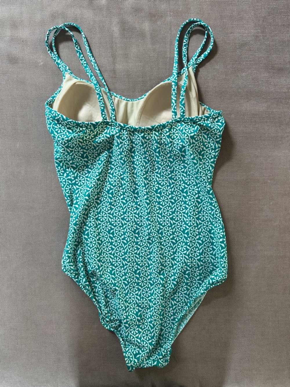 Teal Patterned One-Piece Swimsuit - Picture 5 of 8